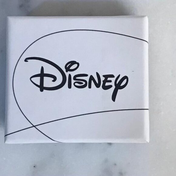 Disney Mickey Mouse 10kt Gold Blue Cubic Zirconia Sept Birthstone Stud Earrings - Picture 4 of 4